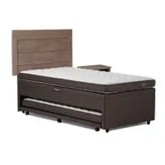Abcdin Bed boxet rosen 1,5 plazas ergo t 105x200 cm + set muebles sicilia oferta