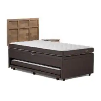 Abcdin Bed boxet rosen 1,5 plazas ergo t 105x200 cm + set muebles robin tostado oferta