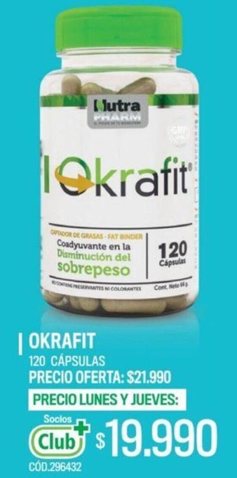 Cruz Verde Okrafit 120 Cápsulas oferta