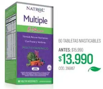Cruz Verde Multiple 8-14 60 Tabletas Masticables oferta