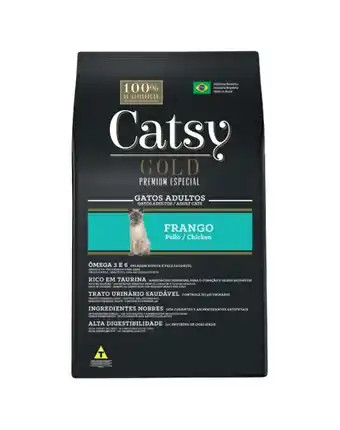 Ripley Catsy gold premium especial gatos adultos frango 10,1 kg oferta