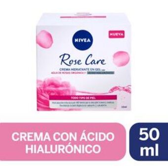 Salcobrand Crema facial nivea rose care en gel 50ml oferta