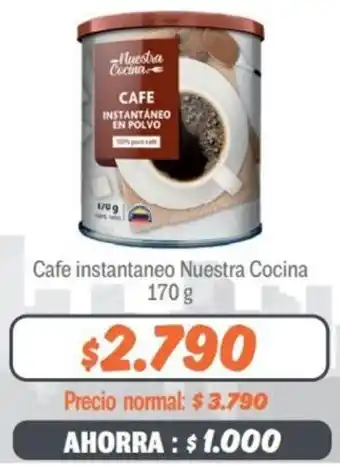 Mayorista 10 Cafe Instantaneo Nuestra Cocina 170g oferta