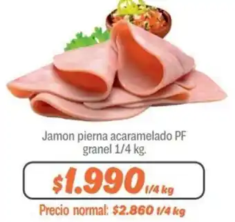Mayorista 10 Jamon Pierna Acaramelado PF Granel 1/4kg oferta