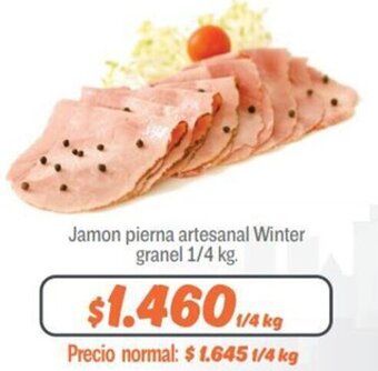 Mayorista 10 Jamon Pierna Artesanal Winter Granel 1/4kg oferta
