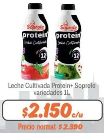 Mayorista 10 Leche Cultivada Protein + Soprole Variedades 1L oferta