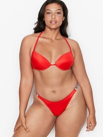 Victoria's Secret Shine strap full coverage push-up bikini top oferta