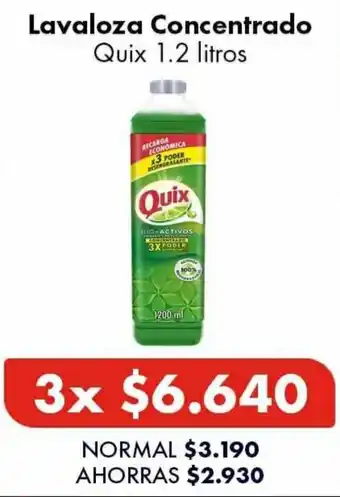 Super Bodega a Cuenta Lavaloza Concentrado Quix 3x1,2L oferta