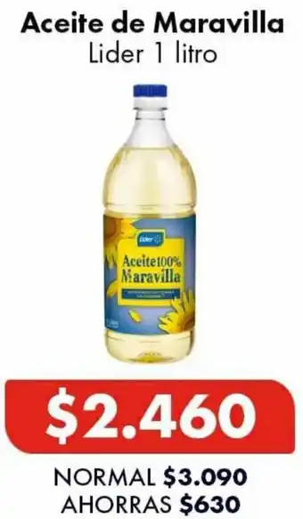 Super Bodega a Cuenta Aceite de Maravilla Lider 1L oferta