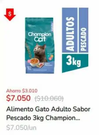 Alimento Gato Adulto Sabor Pescado 3kg