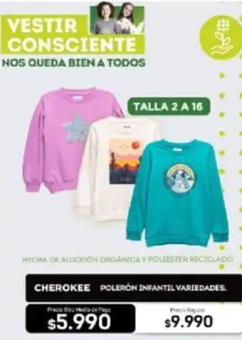 Cherokee Polerón Infantil Variedades
