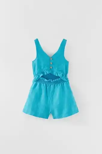 Zara Mono cut out con lino oferta