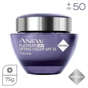 Avon Crema facial anti edad de día anew platinum +50 años oferta