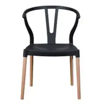 Abcdin Silla de comedor vincenzi wishbone negro oferta