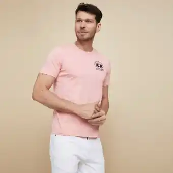 Falabella La martina polera cuello redondo 100% algodón supima hombre oferta