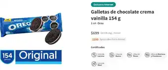 Santa Isabel Galletas de Chocolate Crema Vainilla 154g oferta