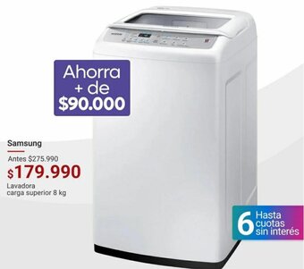 Easy Samsung Lavadora Carga Superior 8kg oferta