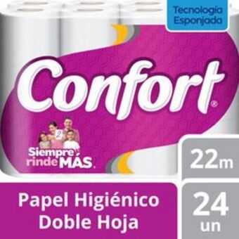 Unimarc Papel higiénico confort doble hoja 24 un (22 m) oferta