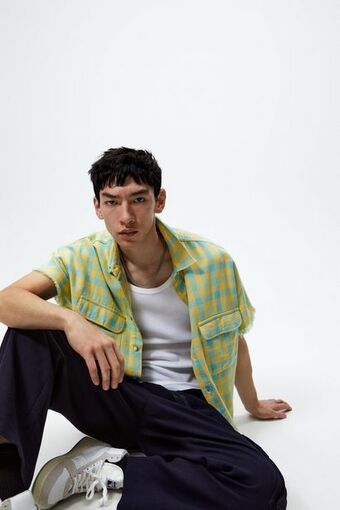 Zara Camisa cuadros oferta