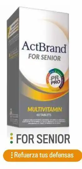 Cruz Verde Actbrand actbrand multivitamínico senior 60 tabletas oferta