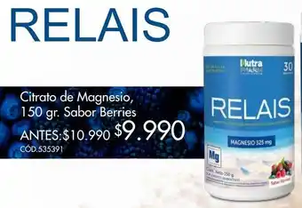 Cruz Verde Relais citrato de magnesio 150g oferta