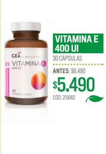 Cruz Verde Gea vitamina e 400 ui 30 cápsulas oferta