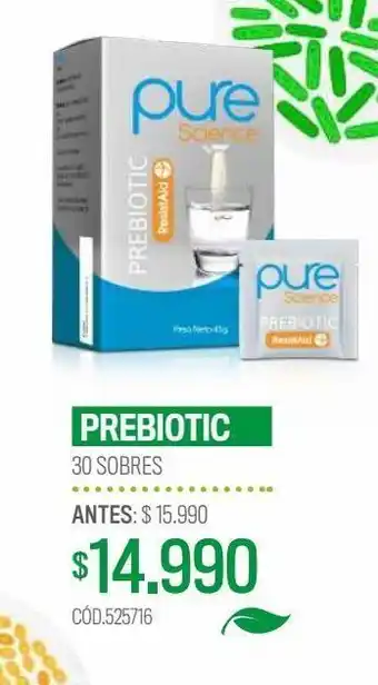 Cruz Verde Prebiotic pure science 30 sobres oferta