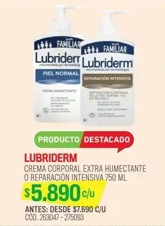 Lubriderm c/va.ext.hum750