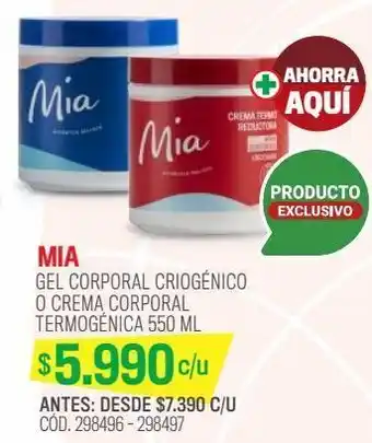 Cruz Verde Mia gel criogenico 550ml oferta