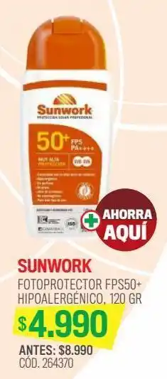Cruz Verde Sunwork fotopro.f50(+)120 oferta