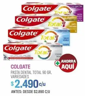 Cruz Verde Colgate tot12 a/sarro 90g oferta