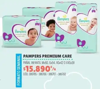 Cruz Verde Pampers prem.care m x60 oferta
