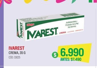 Ivarest calamina 2 gr crema tópica 35 gr
