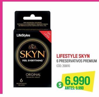 Cruz Verde Lifestyles skyn original 6 preservativos oferta