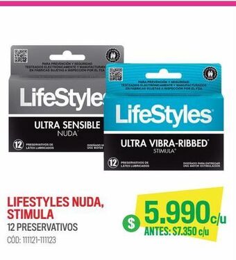 Cruz Verde Lifestyles ultra sensible nuda 12 preservativos oferta
