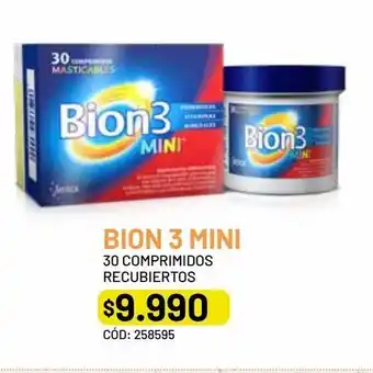 Cruz Verde Bion 3 mini cultivos probioticos vitaminas 300 mcg 30 comprimidos oferta
