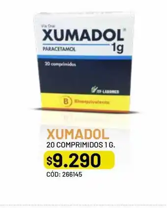 Cruz Verde Xumadol paracetamol 1000 mg 20 comprimidos oferta