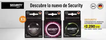 Cruz Verde Security way sensitivo 3 preservativos oferta