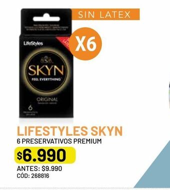 Cruz Verde Lifestyles skyn original 6 preservativos oferta