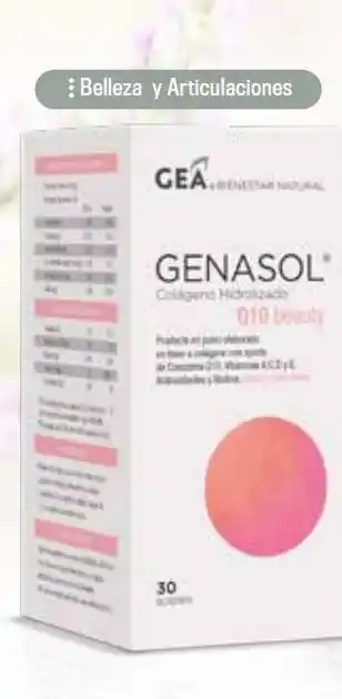 Cruz Verde Genasol q10 beauty colágeno hidrolizado con q10 y biotina 10gr oferta