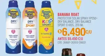 Cruz Verde Protector solar banana boat 220ml oferta