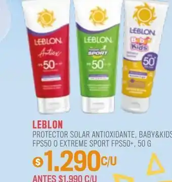 Cruz Verde Protector solar leblon 50g oferta