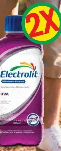 Cruz Verde Electrolit bebida hidratante uva 625ml x 2 oferta