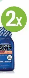 Cruz Verde Power shot shot energético mente activa sabor naranja 60 ml x 2 oferta