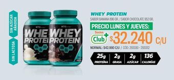 Cruz Verde Whey protein sabor chocolate 952 gr oferta
