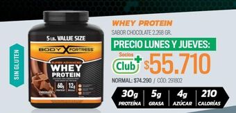 Cruz Verde Whey protein sabor chocolate 2.268 gr oferta