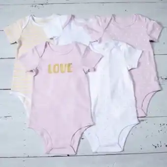 Falabella Body pack de 5 unidades bebé niña algodón oferta