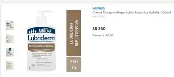 Lider Lubriderm Crema Corporal Reparacion Intensiva Botella 750 ml oferta