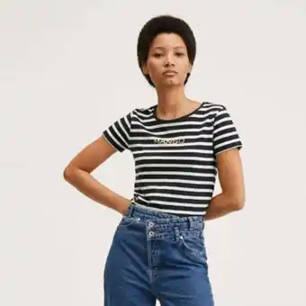 Falabella Mango polera algodón rayas mangora-h mujer oferta