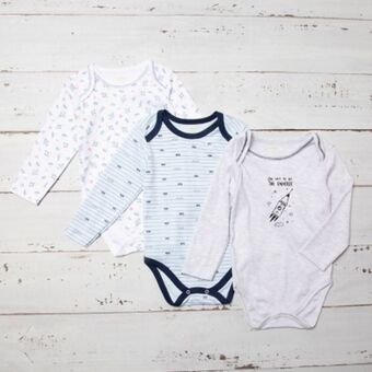 Falabella Body pack 3 unidades algodón peruano bebe niña oferta